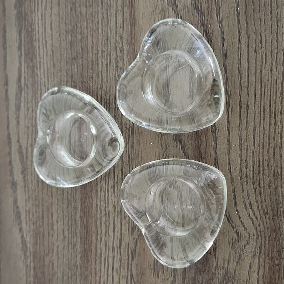 Other - Heart shaped tee candle holders